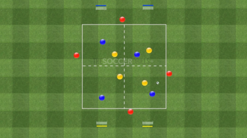 4 Squares – Positional Game – 4 Goals