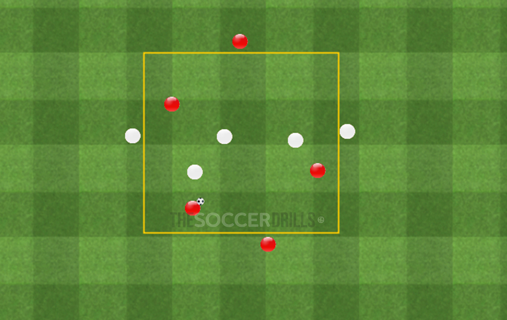 Different heights on the field in order to break lines The Soccer Drills